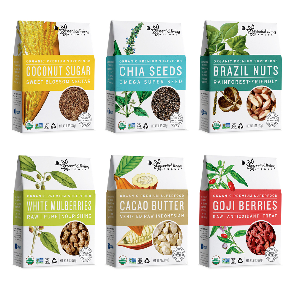 Essential Living Foods 有機食品農產品包裝設計2
