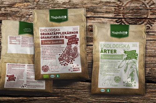 Magnihill g?rd 有機(jī)農(nóng)產(chǎn)品綠色蔬菜包裝設(shè)計(jì)