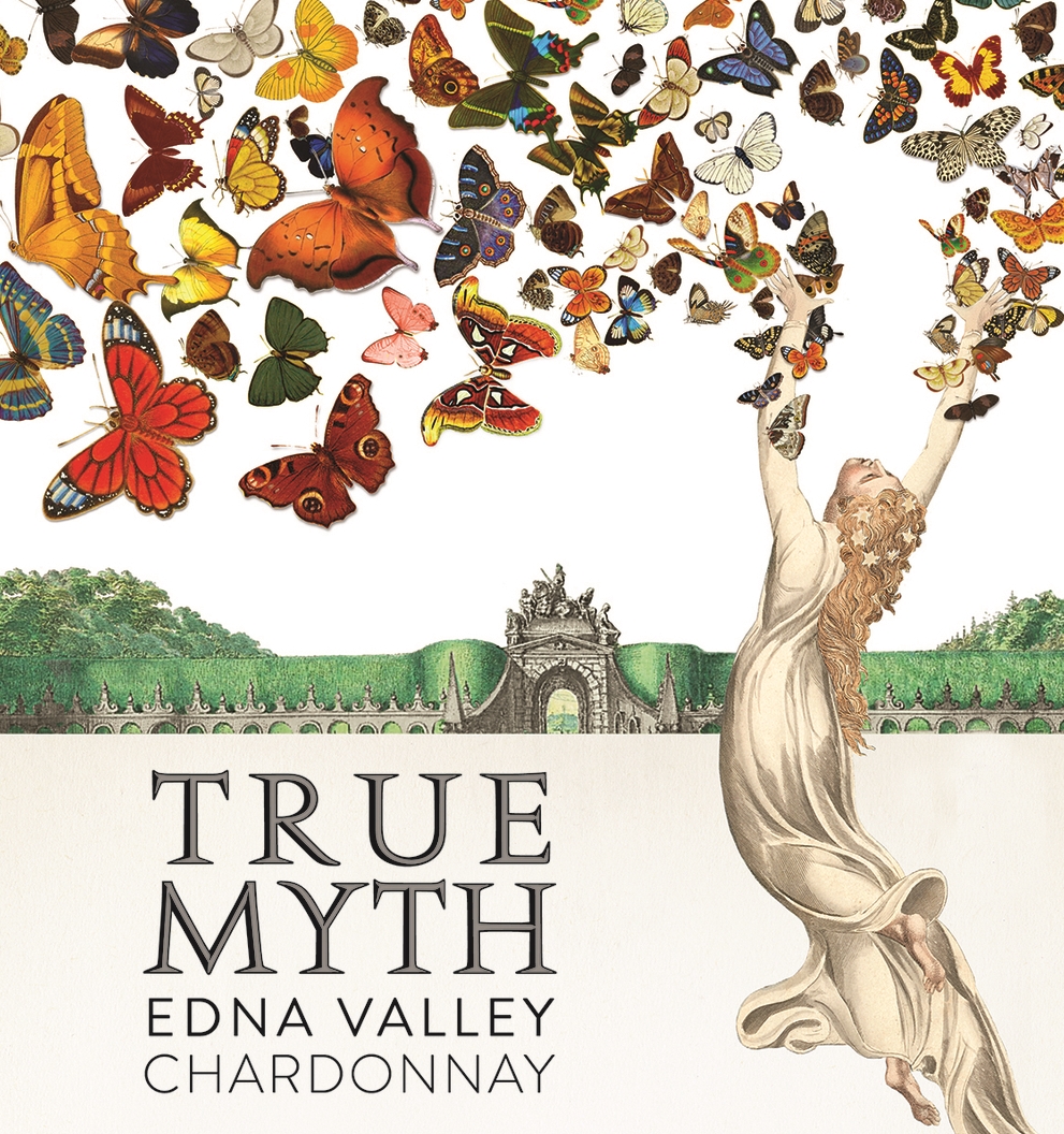 上海包裝設計公司設計欣賞——True Myth Chardonnay 紅酒包裝設計1-酒標設計