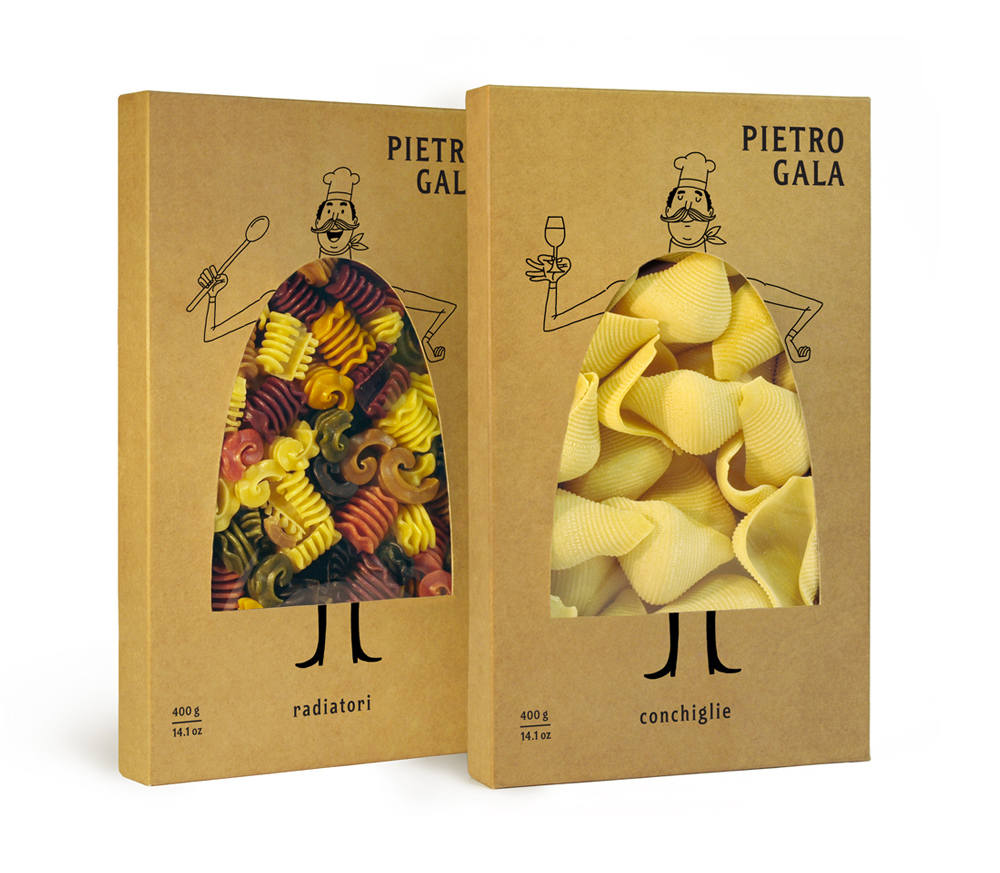 意大利面食品牌Pietro Gala包裝設計1