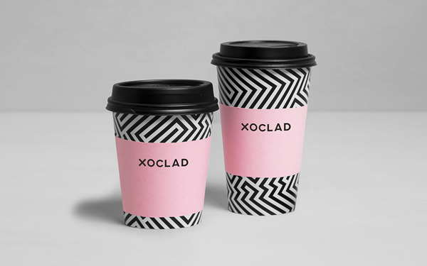 Xoclad巧克力糖果飲品店品牌形象識別設計和產品包裝設計11 飲料杯設計