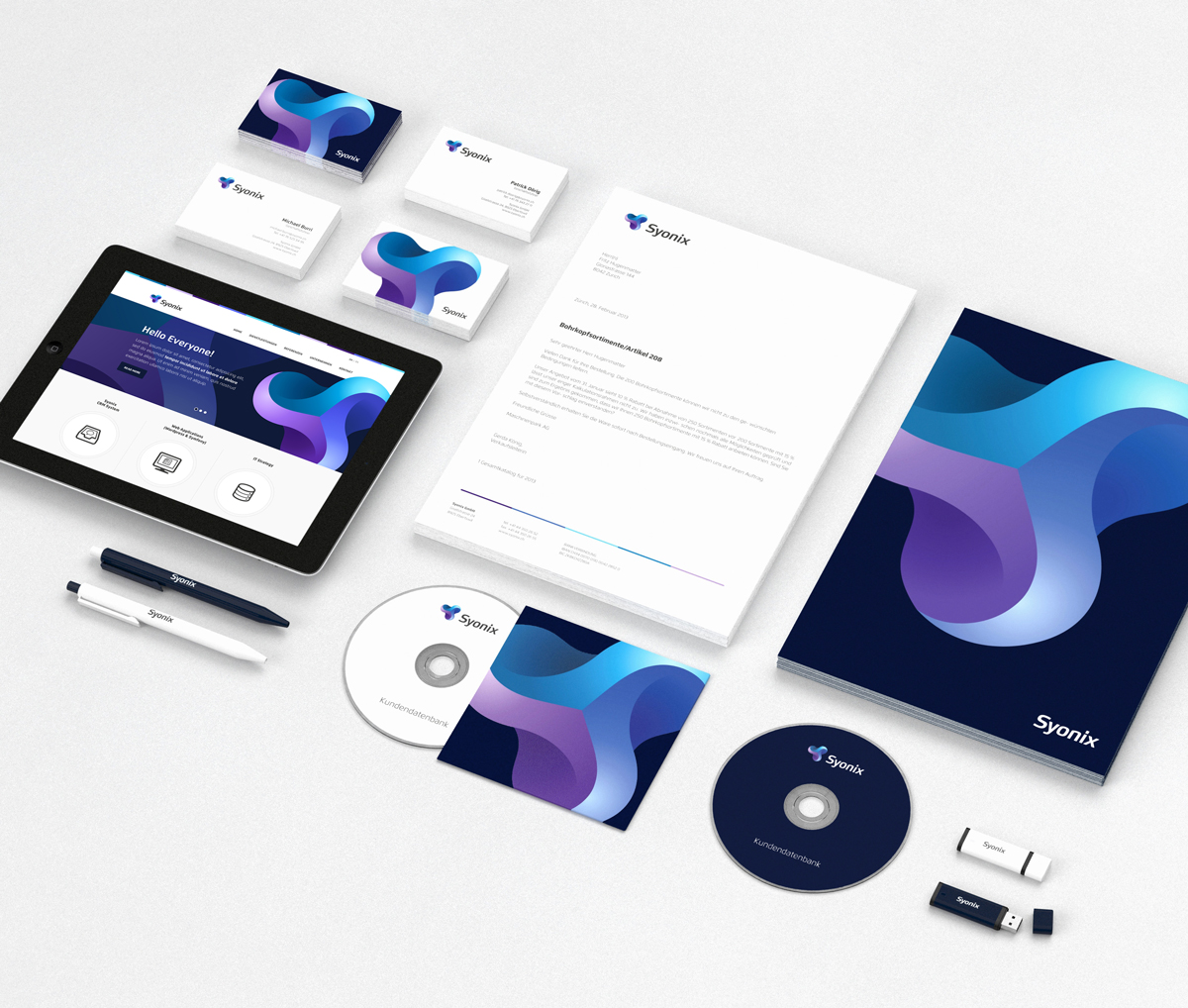 5.Syonix Branding IT軟件公司網絡服務公司品牌設計 標志設計 網頁設計-尚略品牌設計公司,標志設計公司,VI設計公司