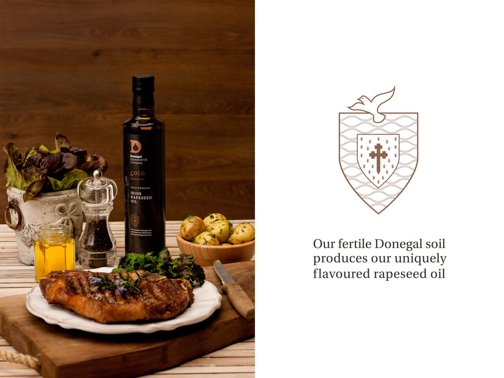 5.上海設(shè)計公司——多尼戈爾 Donegal Rapeseed Oil 菜籽油食用油標志設(shè)計包裝設(shè)計 package DESIGN -尚略廣告上海品牌設(shè)計公司包裝設(shè)計公司