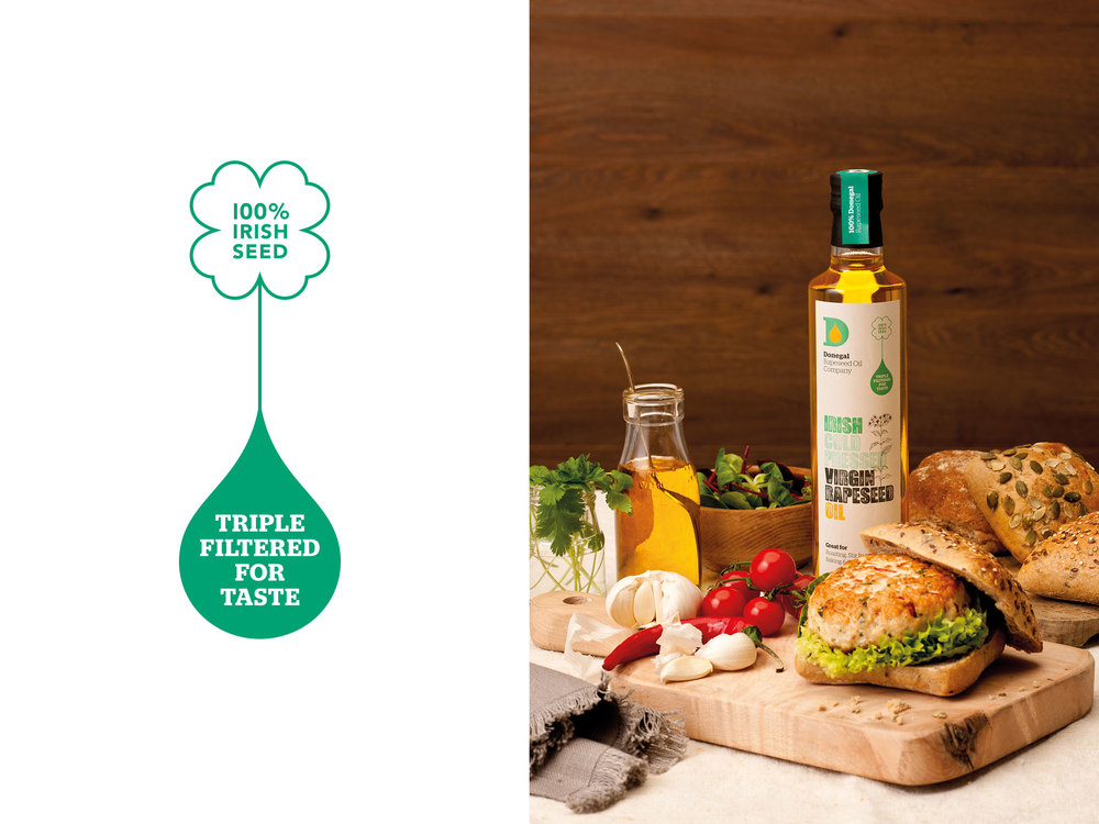 多尼戈爾 Donegal Rapeseed Oil 菜籽油食用油標志設(shè)計包裝設(shè)計 package DESIGN -尚略廣告上海品牌設(shè)計公司包裝設(shè)計公司