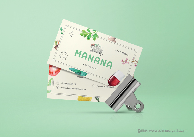 MANANA 有機(jī)羊肉羊排時尚餐廳LOGO設(shè)計VI視覺形象設(shè)計-上海餐飲品牌VI設(shè)計公司3