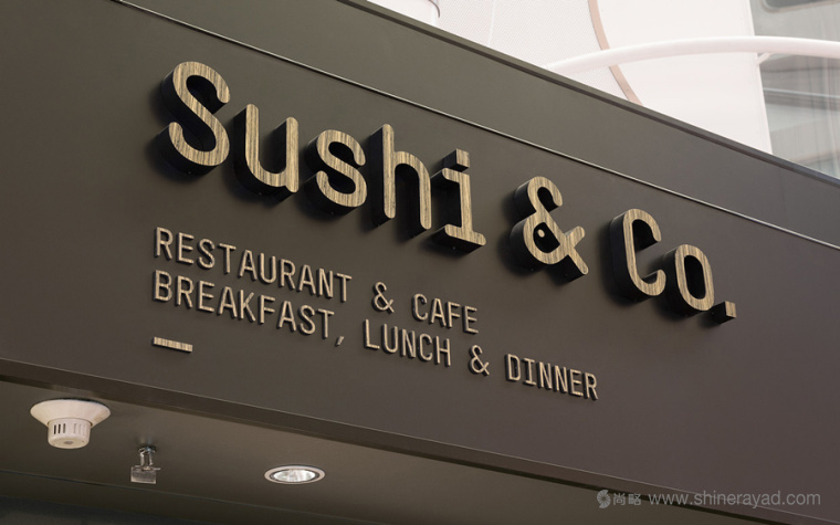 Sushi & Co 郵輪餐廳餐飲品牌VI形象設計-餐廳門頭設計-上海餐飲VI設計公司9