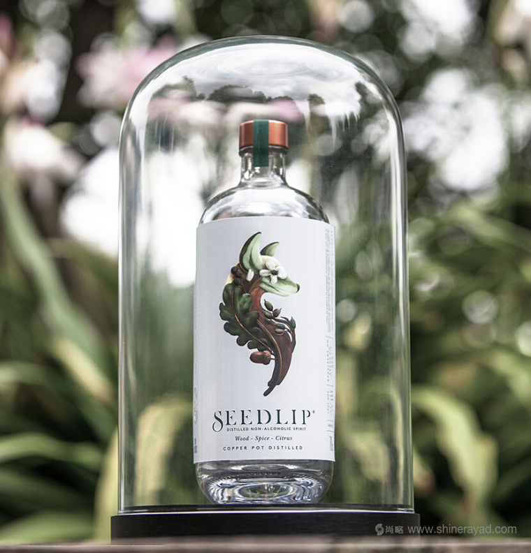 Seedlip 洋酒白酒調(diào)味酒飲料包裝設計-植物動物插畫設計-上海包裝設計公司5