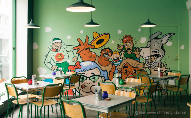 Taco República 墨西哥餐廳品牌形象設(shè)計(jì)漫畫(huà)風(fēng)格插畫(huà)設(shè)計(jì)-上海品牌形象設(shè)計(jì)公司5