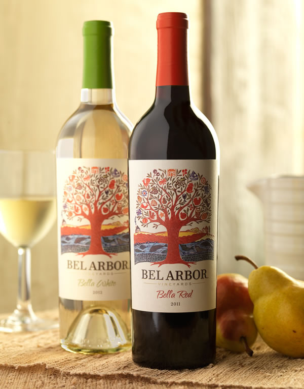 上海紅酒包裝設(shè)計(jì)公司設(shè)計(jì)欣賞：Bel Arbor 藝術(shù)樹酒標(biāo)葡萄酒包裝設(shè)計(jì)1