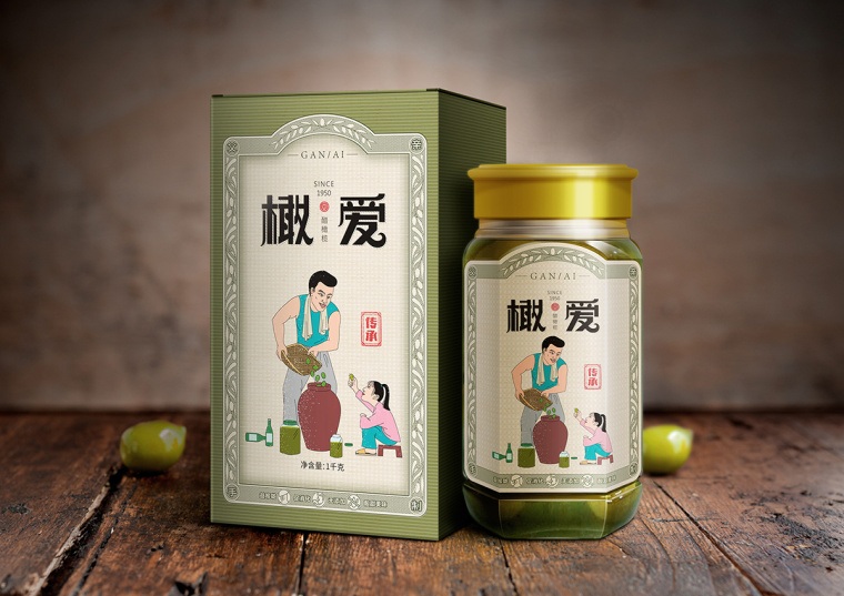 橄愛醋橄欖地方特產(chǎn)包裝設(shè)計(jì)-上海食品包裝設(shè)計(jì)公司包裝設(shè)計(jì)佳作欣賞4