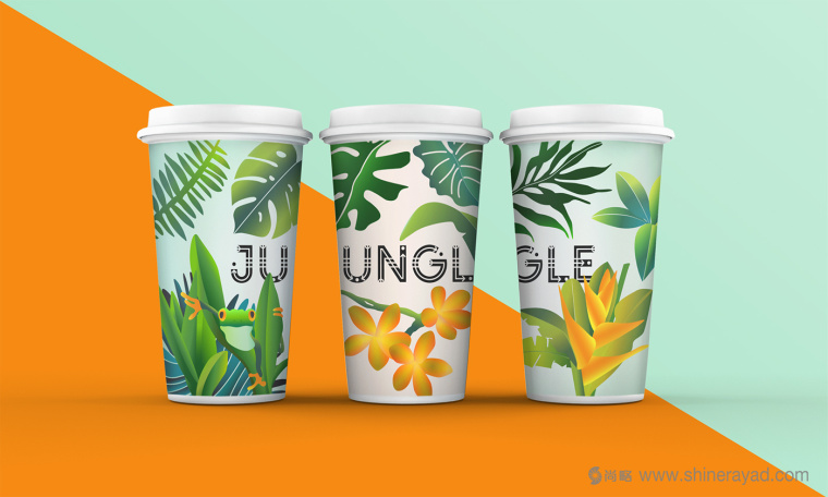 JUNGLE 叢林咖啡連鎖店品牌VI形象設計-咖啡紙杯設計-上海品牌VI設計公司4