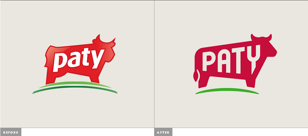 上海LOGO設計公司-Paty 阿根廷新牛肉牛排品牌新舊LOGO設計對比-2