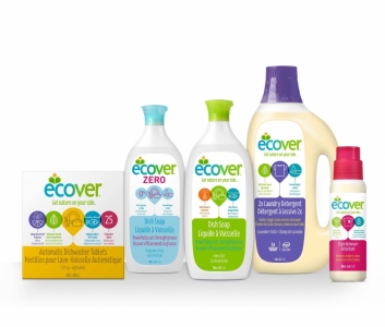 上海包裝設計公司尚略設計推薦：ECOVER 環保清潔洗滌劑洗衣液包裝設計2