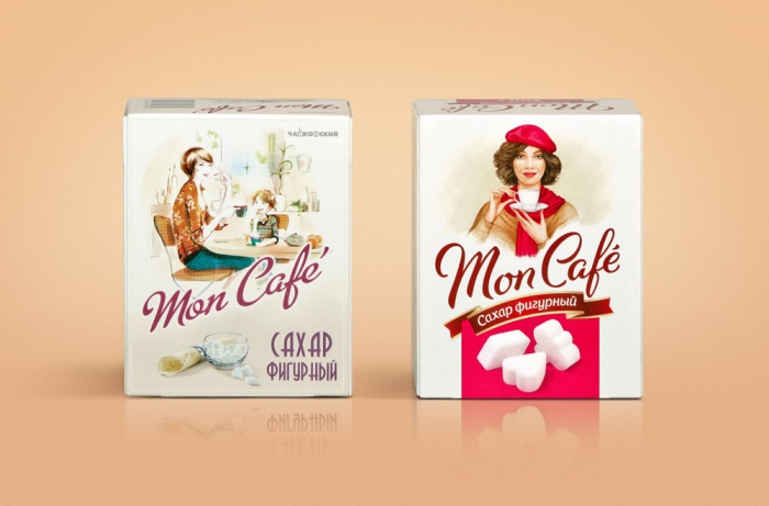 尚略上海包裝設(shè)計(jì)公司國外包裝設(shè)計(jì)分享：Mon Cafe 咖啡糖包裝設(shè)計(jì)2-新舊包裝對比
