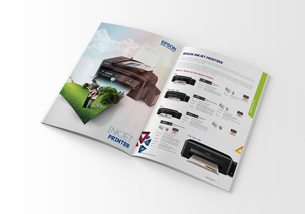 上海宣傳畫冊設計公司分享Epson 愛普生打印機產品宣傳畫冊設計2