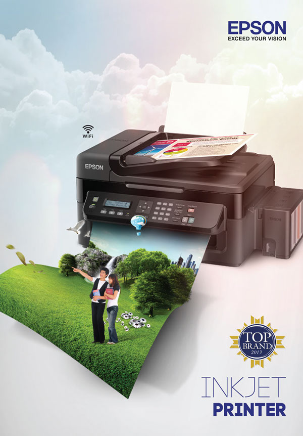 上海宣傳畫冊設計公司分享Epson 愛普生打印機產品宣傳畫冊設計2-內頁大圖設計2