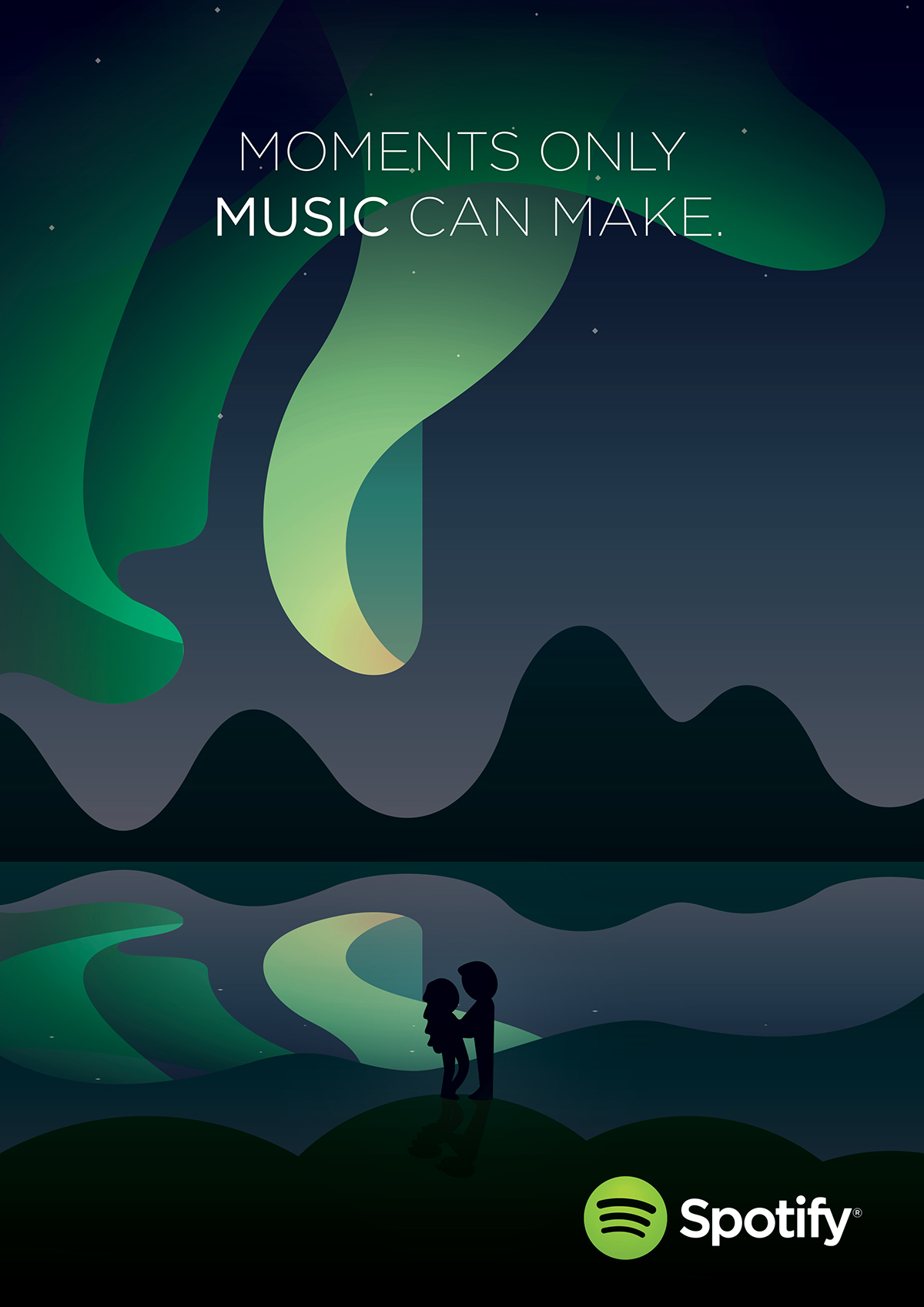Spotify音樂網站平臺手繪矢量插畫廣告海報設計-上海廣告設計公司佳作欣賞1 Spotify音樂網站平臺手繪矢量插畫廣告海報設計-上海廣告設計公司佳作欣賞1