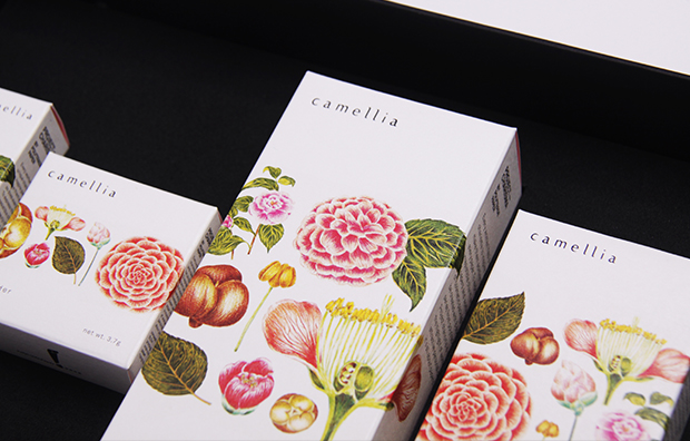 上海化妝品包裝設計公司設計研究：CAMELLIA 山茶花化妝品包裝設計3