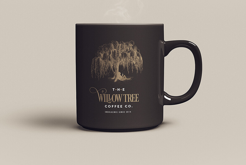 Willow Tree 咖啡公司咖啡店連鎖店品牌VI形象設(shè)計(jì)4-咖啡杯形象設(shè)計(jì)