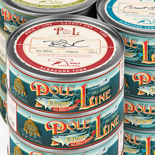 Pole & Line 金槍魚罐頭包裝設計3