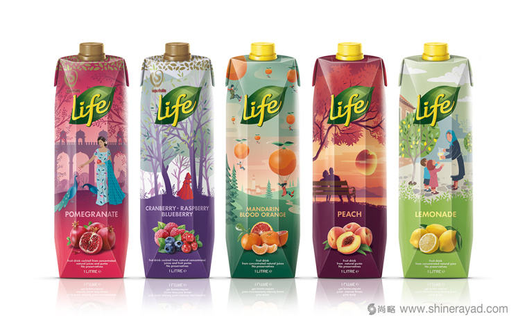 LIFE生命果汁漫畫故事版包裝設計-上海飲料包裝設計公司設計欣賞1