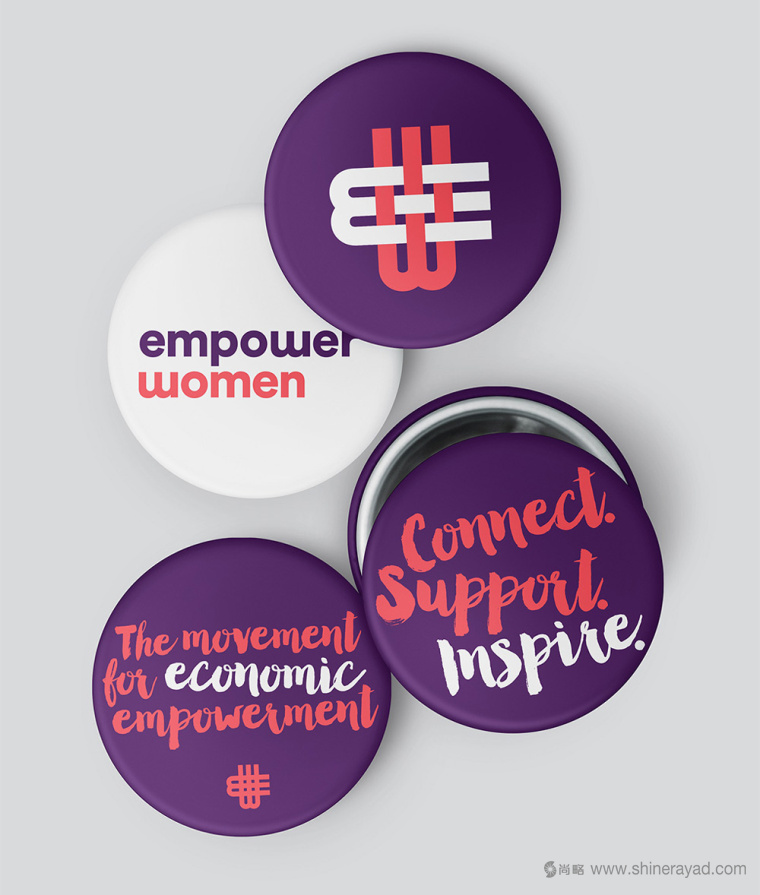 公益機(jī)構(gòu)EmpowerWomen 婦女權(quán)益促進(jìn)會(huì)標(biāo)志設(shè)計(jì)紫色品牌形象設(shè)計(jì)10