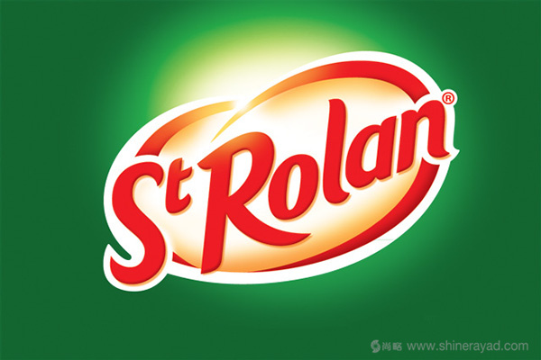 St Rolan 袋裝奶油面包品牌英文字體LOGO設計1