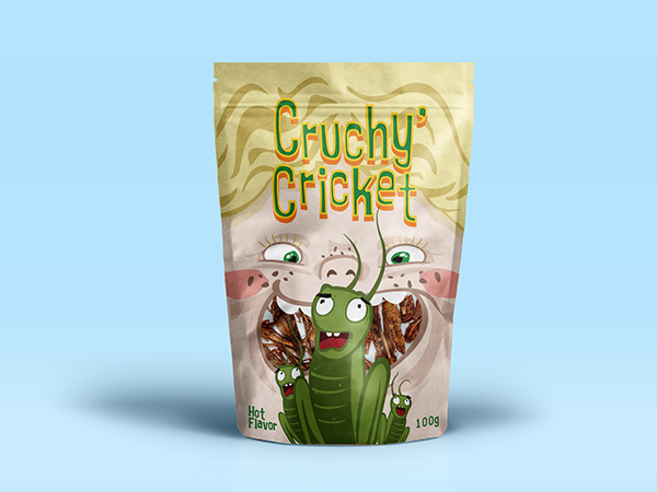 CRUCHY''''手指人物插畫設計卡通糖果包裝設計-上海包裝設計公司1