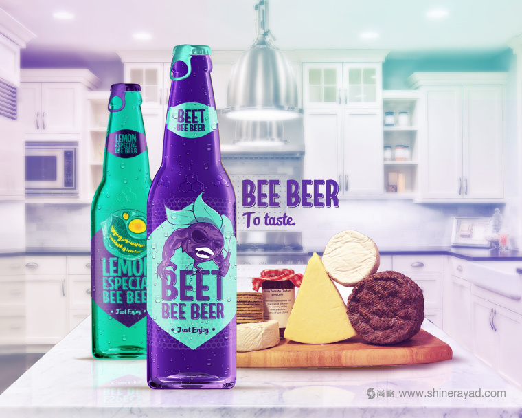 上海包裝設(shè)計(jì)公司欣賞：Bee Beer蜂蜜另類啤酒包裝設(shè)計(jì)全系列圖片