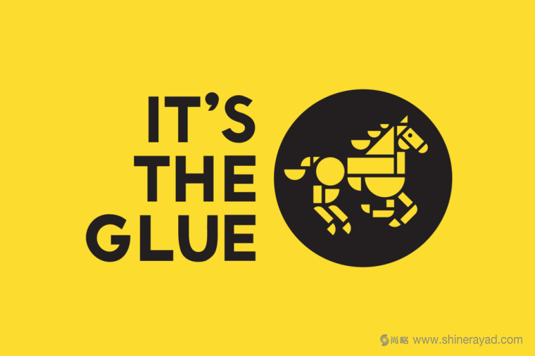Glue企業馬圖形標志LOGO設計VI設計1