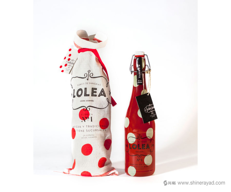 西班牙lolea 氣泡酒包裝設計紅黃色-上海包裝設計公司5