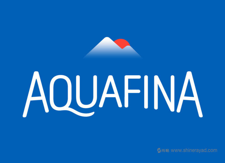 Aquafina 瓶裝水純凈水logo優(yōu)化設計-上海logo設計公司1