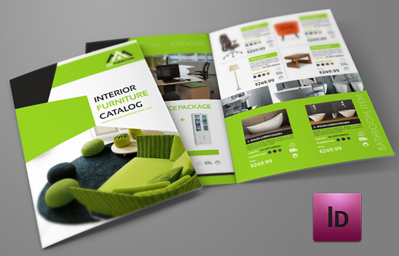 亮眼綠色風 Furniture 辦公家具品牌宣傳畫冊設計-上海畫冊設計公司設計欣賞1