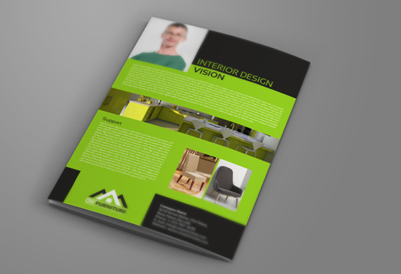 亮眼綠色風 Furniture 辦公家具品牌宣傳畫冊設計-上海畫冊設計公司設計欣賞6