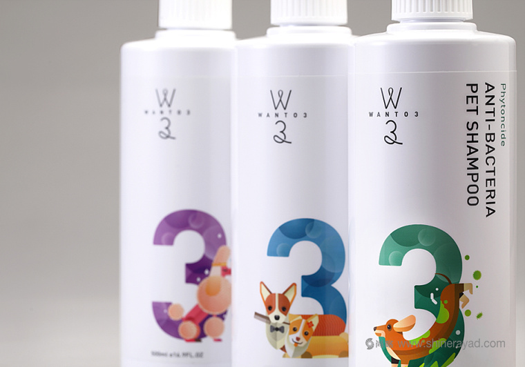 上海包裝設計公司設計欣賞：Wanto3 香薰香氛寵物用品系列包裝設計
