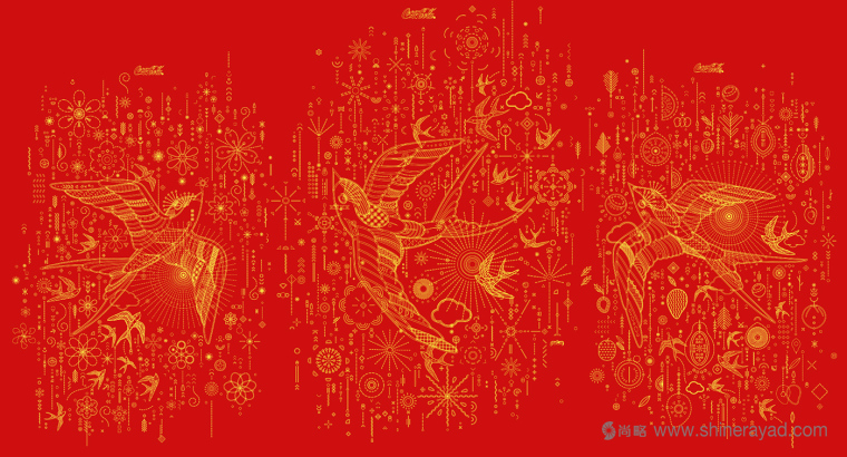 可口可樂2017年越南農歷新年節日限量版“燕子插畫篇”包裝設計-上海包裝設計公司