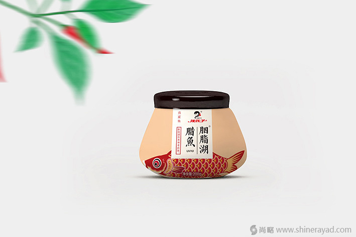 胭脂湖臘魚罐頭包裝設計-上海食品包裝設計公司設計欣賞4