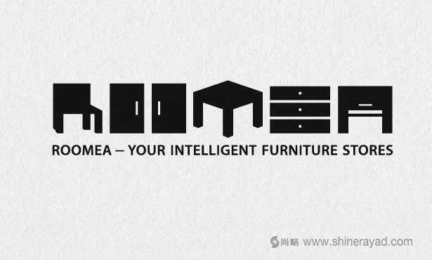 Roomea家具賣場創(chuàng)意LOGO設(shè)計(jì)-20個(gè)絕佳創(chuàng)意Logo設(shè)計(jì)靈感-上海logo設(shè)計(jì)公司
