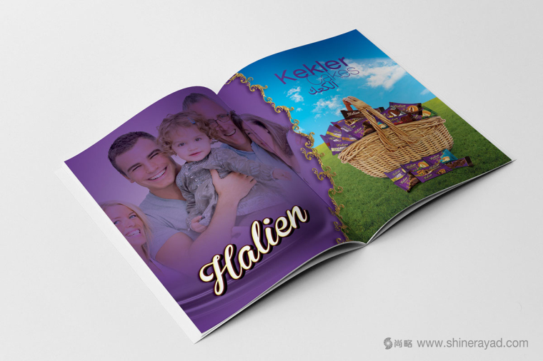 紫色調 Halien 餅干品牌產品宣傳手冊設計-上海畫冊設計公司設計欣賞1