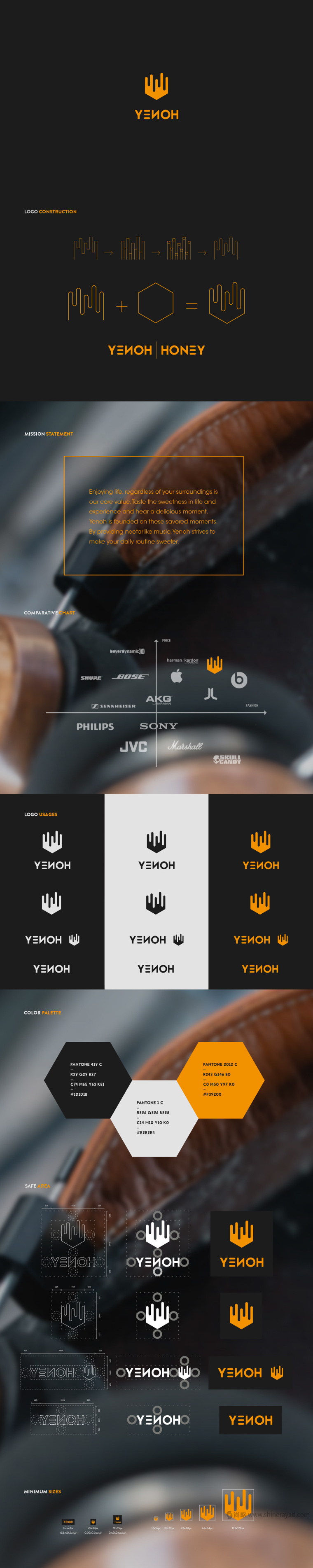 YENOH 耳機品牌LOGO設計概念與品牌定位-上海LOGO設計公司設計欣賞2
