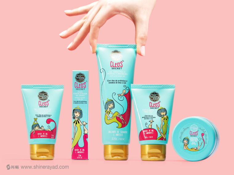 CLEO’S SECRET手腳護理化妝品系列產品包裝設計-上海包裝設計公司