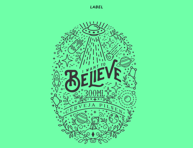 上海包裝設計欣賞：有趣的手繪BELIEVE 啤酒包裝設計3