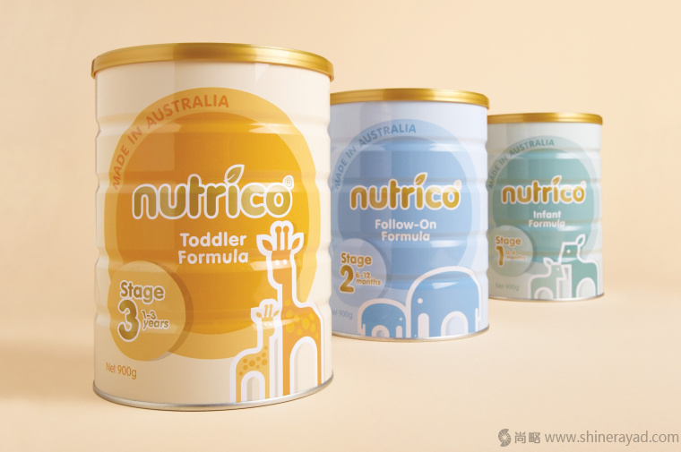 上海包裝設計公司-NUTRICO 嬰兒奶粉包裝設計“母子篇”1