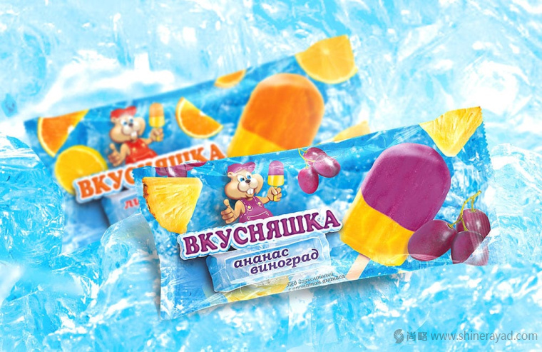 上海包裝設計公司欣賞：Вкусняшка 兒童冰棍產品包裝設計4