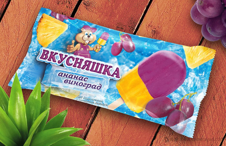 上海包裝設計公司欣賞：Вкусняшка 兒童冰棍產品包裝設計1