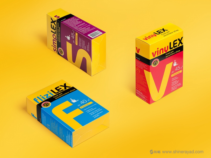 上海工業(yè)品包裝設(shè)計公司：BOSTIK公司粘合劑密封劑與無紡布壁紙包裝設(shè)計2