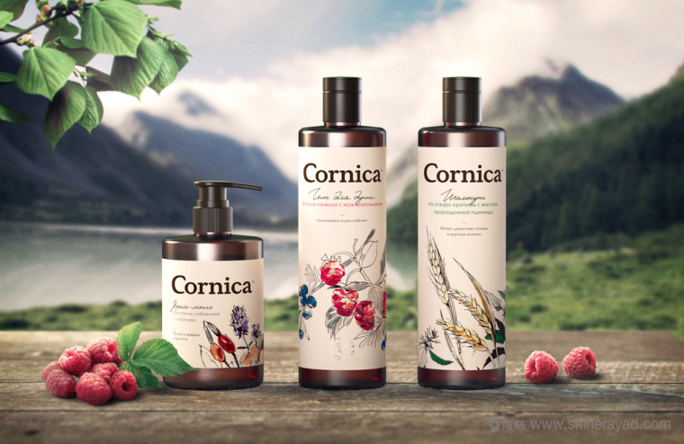 植物素描與水彩插畫CORNICA洗發(fā)水沐浴露清潔衛(wèi)生與天然化妝品包裝設(shè)計-上海包裝設(shè)計公司5 植物素描與水彩插畫CORNICA洗發(fā)水沐浴露清潔衛(wèi)生與天然化妝品包裝設(shè)計-上海包裝設(shè)計公司5