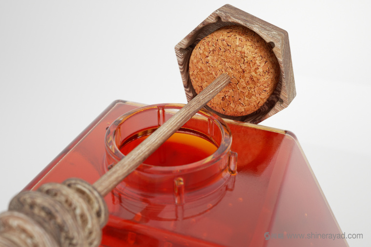 六角形造型設計Honey 蜂蜜產品瓶型設計包裝設計-上海包裝設計公司4