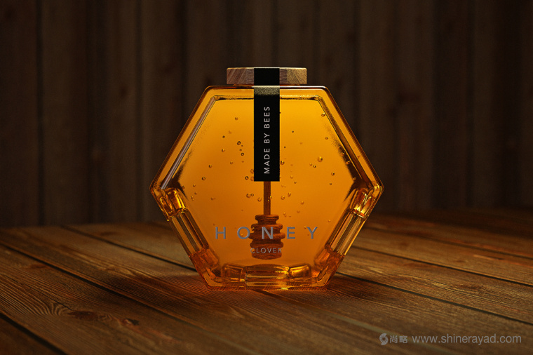 六角形造型設(shè)計Honey 蜂蜜產(chǎn)品瓶型設(shè)計包裝設(shè)計-上海包裝設(shè)計公司1
