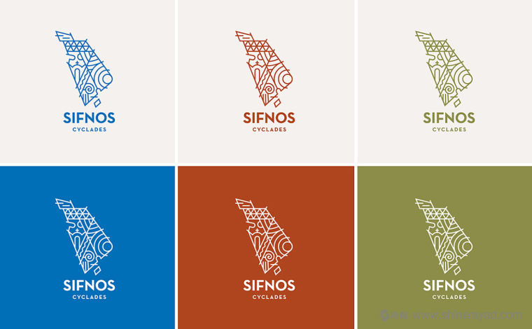 Sifnos錫弗諾島旅游LOGO設(shè)計(jì)VI形象設(shè)計(jì)-上海logo設(shè)計(jì)9